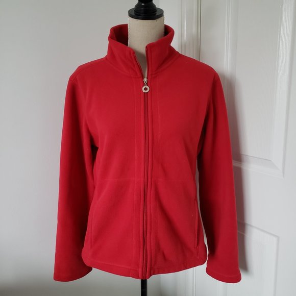 Telluride Clothing Co. Red Full Zip Fleece Jacket - Picture 2 of 6